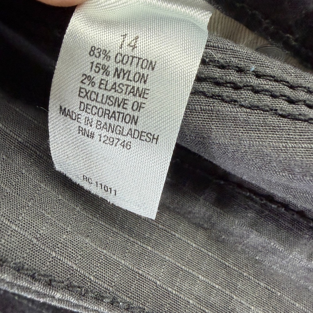Ridgecut Pant Womens 14 Gray Cargo Straight Workwear Ripstop Utility Stretch - Picture 7 of 12